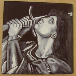 grisaille enamel Joan of Arc